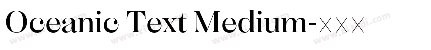 Oceanic Text Medium字体转换